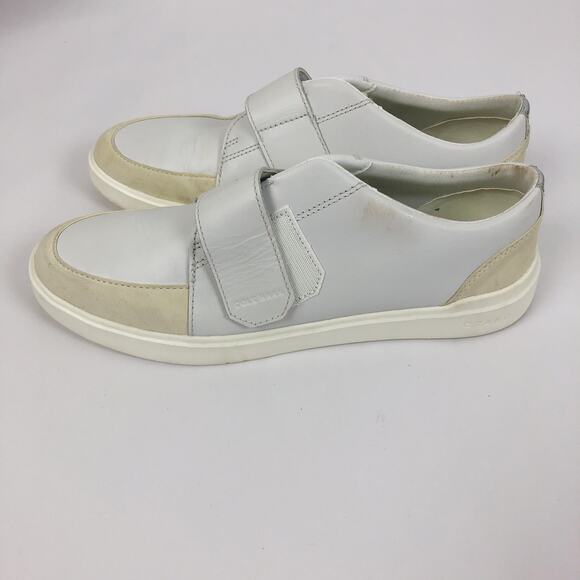 Cole Haan Men Grand Crosscourt City Sneakers US 9 White Leather Monk Strap GUC main image 5